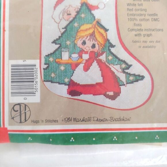 Wee Winsomes Counted Cross Stitch Stocking Kit Wendy's Stocking New Sealed 1984 - Picture 4 of 4